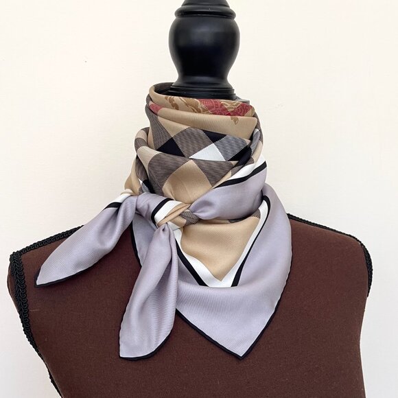 Display #3 Burberry Silk Scarf - Picture 12 of 15